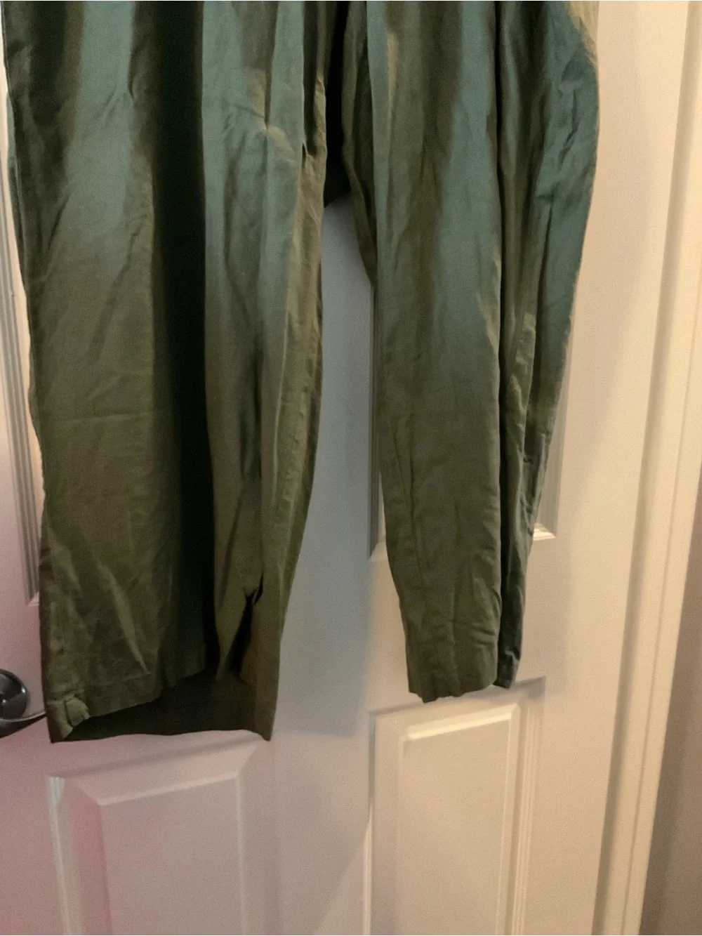 Olive Green woman’s high rise pants